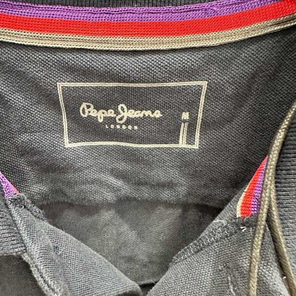 Pepe Jeans Red bull Infinity navy polo neck t shirt size M short sleeve new - Picture 2 of 8